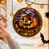 Halloween Static PVC Window Glass Stickers Glue Free Decorative Film For Home Indoor Window Glass Door Wall Decor JD126 pumpkin