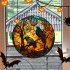 Halloween Static PVC Window Glass Stickers Glue Free Decorative Film For Home Indoor Window Glass Door Wall Decor JD126 pumpkin