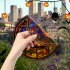 Halloween Static PVC Window Glass Stickers Glue Free Decorative Film For Home Indoor Window Glass Door Wall Decor JD126 pumpkin
