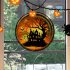 Halloween Static PVC Window Glass Stickers Glue Free Decorative Film For Home Indoor Window Glass Door Wall Decor JD126 pumpkin