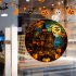 Halloween Static PVC Window Glass Stickers Glue Free Decorative Film For Home Indoor Window Glass Door Wall Decor JD126 pumpkin
