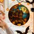 Halloween Static PVC Window Glass Stickers Glue Free Decorative Film For Home Indoor Window Glass Door Wall Decor JD126 pumpkin