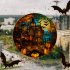 Halloween Static PVC Window Glass Stickers Glue Free Decorative Film For Home Indoor Window Glass Door Wall Decor JD126 pumpkin