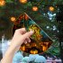 Halloween Static PVC Window Glass Stickers Glue Free Decorative Film For Home Indoor Window Glass Door Wall Decor JD126 pumpkin