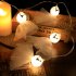 Halloween String Lights Decorations 10 LED Battery Operated IP43 Waterproof For Home Indoor Outdoor Halloween Party Decor cloth ghost 1 5m 10 LED battery
