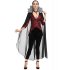 Halloween Vampire Costume Devil Monster Cosplay Party Fancy Dress Adult Vampire Queen Performance Costume for Easter Day 2905 XL