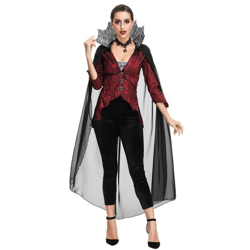 Halloween Vampire Costume Devil Monster Cosplay Party Fancy Dress Adult Vampire Queen Performance Costume for Easter Day 2905_XL