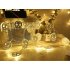 Halloween  White Metal  Holiday String Led Light USB Battery White Metal Ghost Garland Home Room Party Wedding Decorative 6 meters 40 lights  battery models 