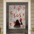 Halloween Window Clings Bloody Handprint Halloween Window Decorations Stickers For Horror Bathroom Zombie Party 30 90cm