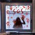 Halloween Window Clings Bloody Handprint Halloween Window Decorations Stickers For Horror Bathroom Zombie Party 30 90cm