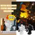 Halloween Witch Messenger Ornament With Lantern Waterproof Energy Saving Resin Statue For Garden Courtyard Decor White led light