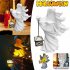 Halloween Witch Messenger Ornament With Lantern Waterproof Energy Saving Resin Statue For Garden Courtyard Decor White led light