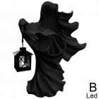 Halloween Witch Messenger Ornament with Lantern Waterproof Energy Saving