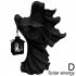 Halloween Witch Messenger Ornament With Lantern Waterproof Energy Saving Resin Statue For Garden Courtyard Decor White led light
