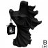 Halloween Witch Messenger Ornament With Lantern Waterproof Energy Saving Resin Statue For Garden Courtyard Decor Black led Lights