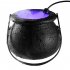 Halloween Witch Pot Smoke Machine LED Humidifier Color Changing Decor Halloween Party Toy colors U S  plug