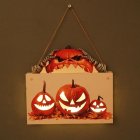 Halloween Wooden Hanging Signs Pendant Led Night Light For Home Office School Party Haunted House pumpkin