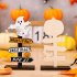 Halloween Wooden Ornaments Tree Shape Pumpkin Letter Halloween Ornaments For Haunted House Festival Party Dining Table Decor Ghost