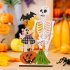 Halloween Wooden Ornaments With Pumpkin Bat Skull Halloween Party Horror Props For Trick Or Treat Party Decor Skull