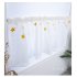 Hallway Curtain Star Kitchen Cabinet Short Embroidered Curtain yellow 100   50CM