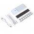 Hallway Night Light  Wall Lights With 120 Degrees Detection Angle  600mA Battery Capacity  USB Charging Night Light For Bedroom  Living Room  Office white light