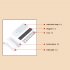 Hallway Night Light  Wall Lights With 120 Degrees Detection Angle  600mA Battery Capacity  USB Charging Night Light For Bedroom  Living Room  Office white light