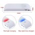 Hallway Night Light  Wall Lights With 120 Degrees Detection Angle  600mA Battery Capacity  USB Charging Night Light For Bedroom  Living Room  Office white light