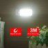 Hallway Night Light  Wall Lights With 120 Degrees Detection Angle  600mA Battery Capacity  USB Charging Night Light For Bedroom  Living Room  Office white light