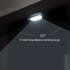 Hallway Night Light  Wall Lights With 120 Degrees Detection Angle  600mA Battery Capacity  USB Charging Night Light For Bedroom  Living Room  Office white light