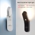 Hallway Night Light Wall Lights With 360    Rotatable Lamp Head 2700K Color Temperature USB Charging Night Light For Bedroom Living Room Office black  white ligh