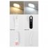 Hallway Night Light Wall Lights With 360    Rotatable Lamp Head 2700K Color Temperature USB Charging Night Light For Bedroom Living Room Office Black  warm light