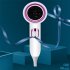 Hammer  Shape  Hair  Dryer Hot And Cold Air Negative Ion Hair Dryer For Household Dormitory White rose purple