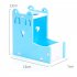 Hamster Feed Trough Pet Kettle Automatical Feeding Water Bowl Supplies Happy Face Water Bottle Holder Blue