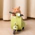 Hamster Motorcycle Toys For Guinea Pig Small Animal 360 Degree Rotating Light Electric Scooter Pets Supplies  Green 