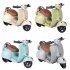 Hamster Motorcycle Toys For Guinea Pig Small Animal 360 Degree Rotating Light Electric Scooter Pets Supplies  Blue 