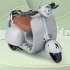 Hamster Motorcycle Toys For Guinea Pig Small Animal 360 Degree Rotating Light Electric Scooter Pets Supplies  Blue 