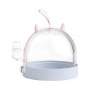 Hamster Portable Transparent Cage With Silicone Handle 180 Degree Side Rotatable Travel Carrier For Golden Bear Purple