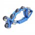 Hand Held Bell Rattles Fish shape Tambourine with Double Metal Jingles Children Educational Musical Toy for Party Games
