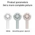 Hand Held Fan  3 Speeds Personal Mini Portable Fan  90    Rotation Adjustment Type c Charging Powerful Small Handheld Fan For Travel White