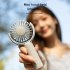 Hand Held Fan  3 Speeds Personal Mini Portable Fan  90    Rotation Adjustment Type c Charging Powerful Small Handheld Fan For Travel White