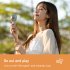 Hand Held Fan  3 Speeds Personal Mini Portable Fan  90    Rotation Adjustment Type c Charging Powerful Small Handheld Fan For Travel White