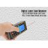Hand Held Laser Distance Measure with 0 05 to 100 meter range for measuring distance  area and volumes  can take indirect measurements using Pythagorean Theorem