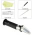 Hand Held Refractometer Uses the critical angle working principle to determine the sucrose content of liquids and has no batteries so will never let you down