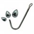 Hand Made Stainless Steel Anal Hook Available Change 3 Size Head for Anal Sex Adult BDSM Game Large 40mm