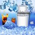 Hand Shaved Ice Machine Snow Cone Machine Household Manual Ice Crusher Multi Purpose Hand Shaved Ice Machine Ice Maker For Home Office Outdoor Camping transpare