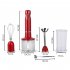 Hand held Cooking Stick Set 2 Speed Settings Multi functional Ergonomic Design Kitchen Accessories red Eu plug