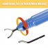 Hand held Deburring Cutter Deburring Tool Handle With 10 Pcs Rotary Deburr Blades Burr Remover Hand Tool For 3D Printing Resin Art Work NB1100 Bubble shell blue