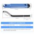 Hand held Deburring Cutter Deburring Tool Handle With 10 Pcs Rotary Deburr Blades Burr Remover Hand Tool For 3D Printing Resin Art Work NB1100 Bubble shell blue