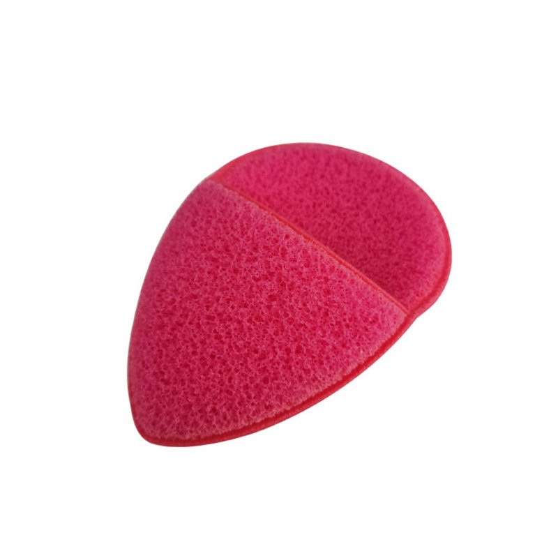 Hand-plug Type Face Washing Puff Strong Absorption Honeycomb Pores Puff Makeup Remover for Women Beauty Cosmetic Tools Rose red