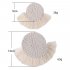 Hand woven  Placemat Cotton Rope Bowl Pad Semi circular Thickened Heat Insulation Pad Small